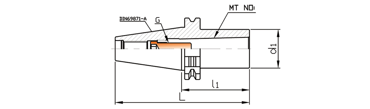 SK MTB Редукционные Втулки Оправки (DIN69871)