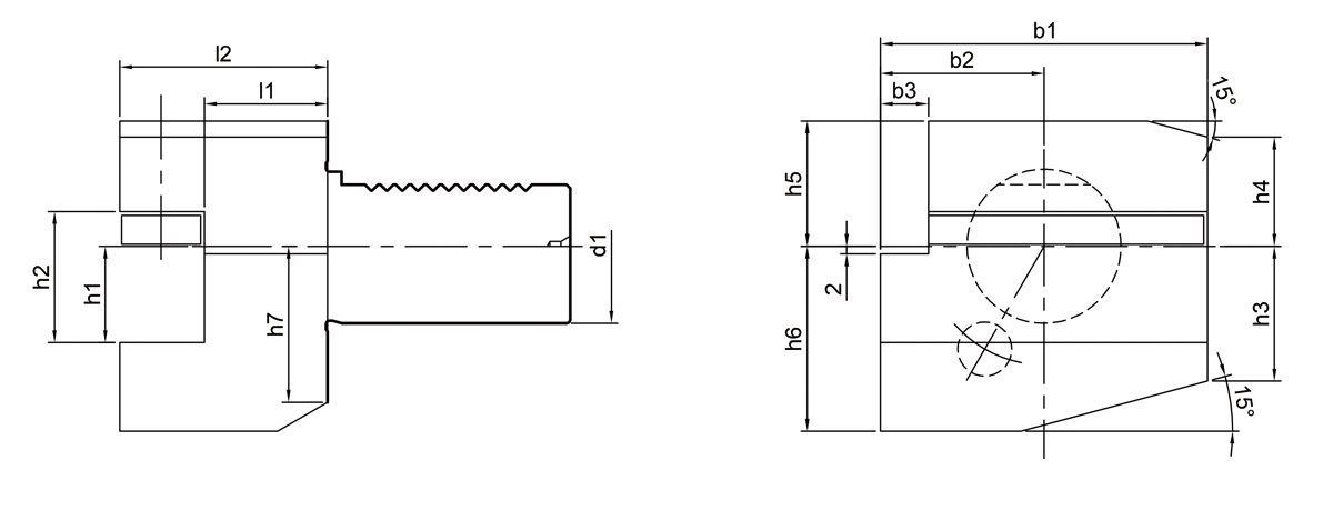 Typ B2 VDI -Werkzeughalter