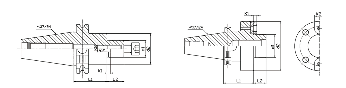 Soporte para fresa de planear SK FMB (DIN69871)
