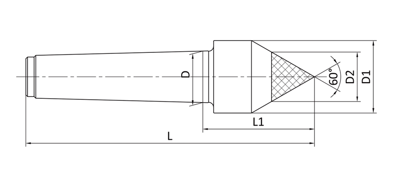 Punto de gran tamaño en el punto muerto