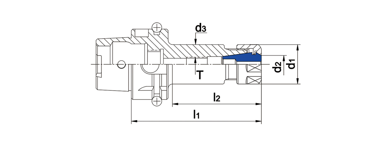 HSK  ER Collet Chuck (DIN 69893)