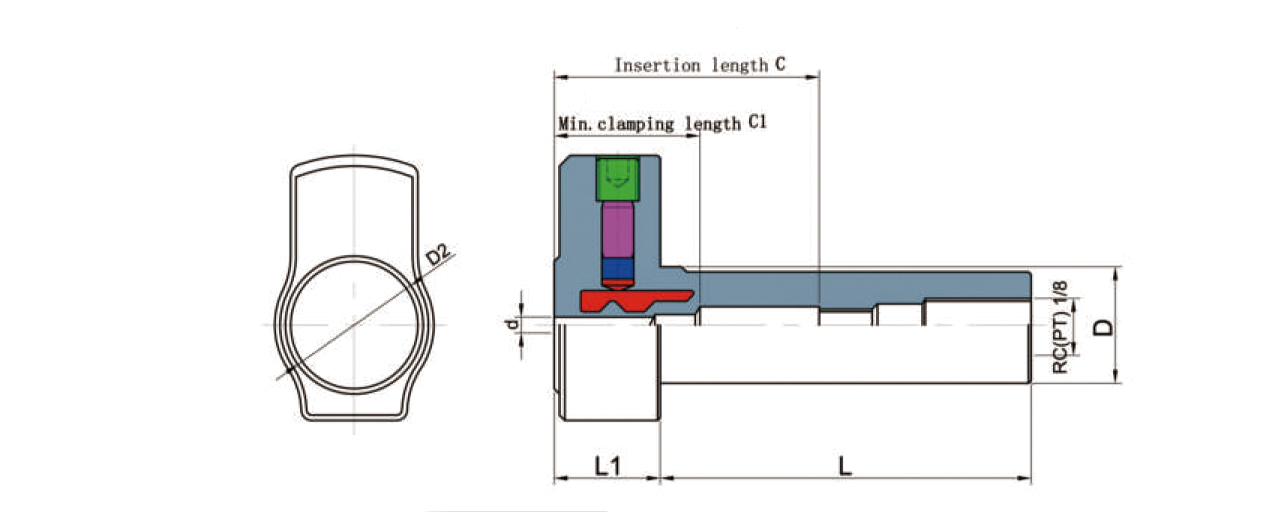 Hydraulic Chuck for CNC Automatic Lathes (Weldon) Hydraulic Chuck for CNC Automatic Lathes (Weldon)