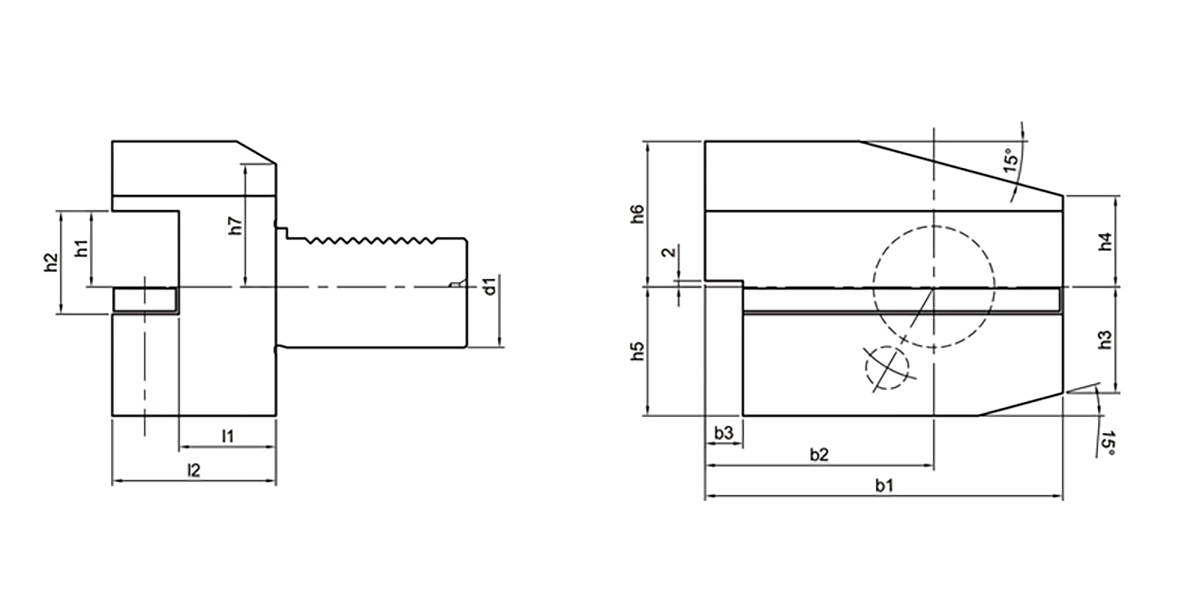Type de porte-outil VDI B8 Type de porte-outil VDI B8