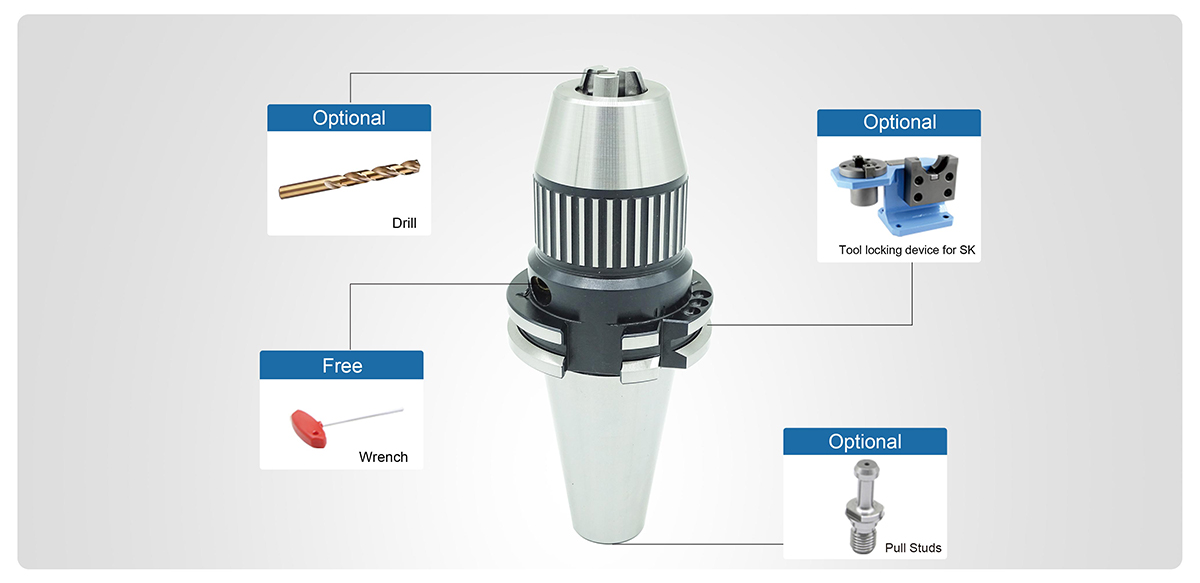 SK High Precision Drill Chuck Holder (DIN69871) SK High Precision Drill Chuck Holder (DIN69871)