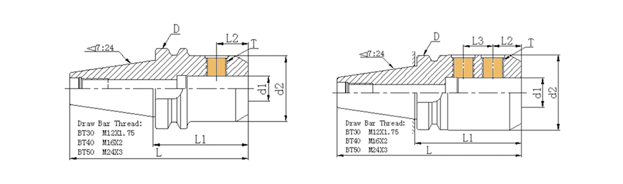 BT SLN End Mill Tutucu (JIS-B 6339)