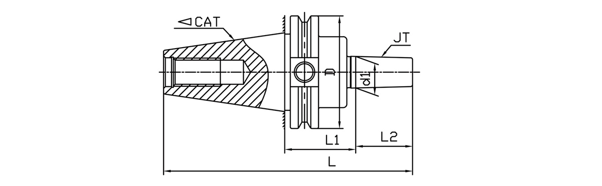 Cenadores cónicos CAT Jacobs (ANSI)