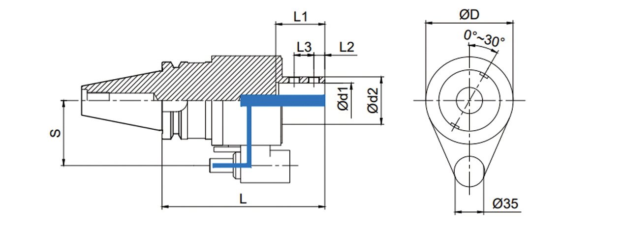 BT OSL Side Lock Oil Hole Holders  (JIS-B 6339)