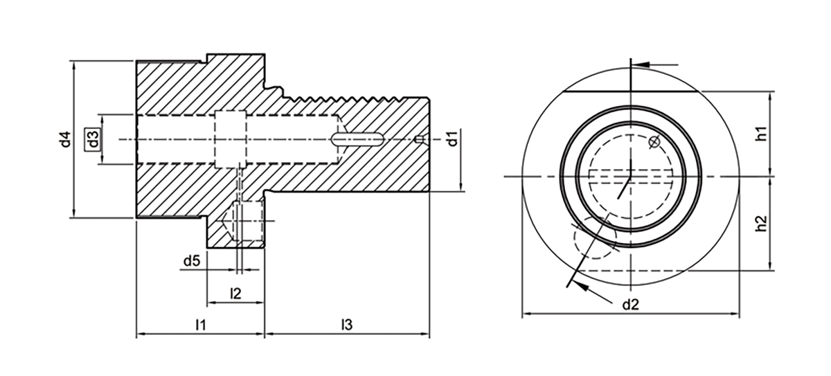 TYPE F Series VDI Tool Holder  (DIN 69880)