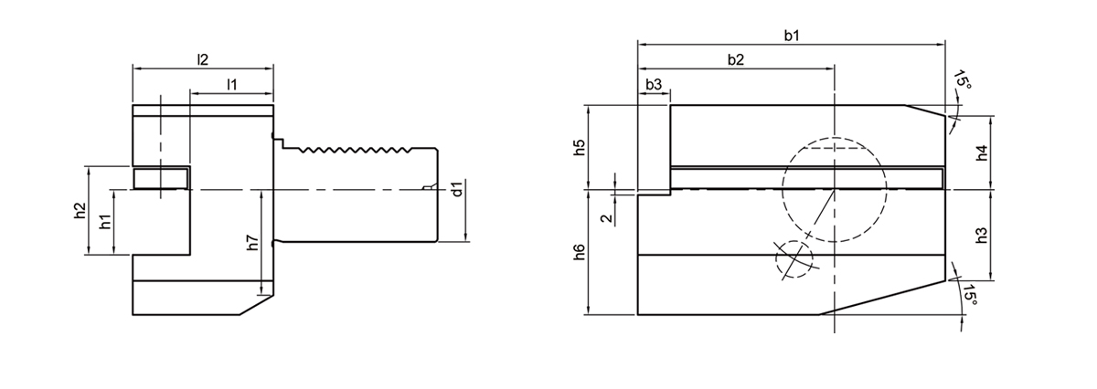 Typ B6 VDI -Werkzeughalter