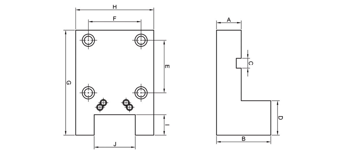 BMT -Serie Reverse Außendurchmesser fester Werkzeughalter