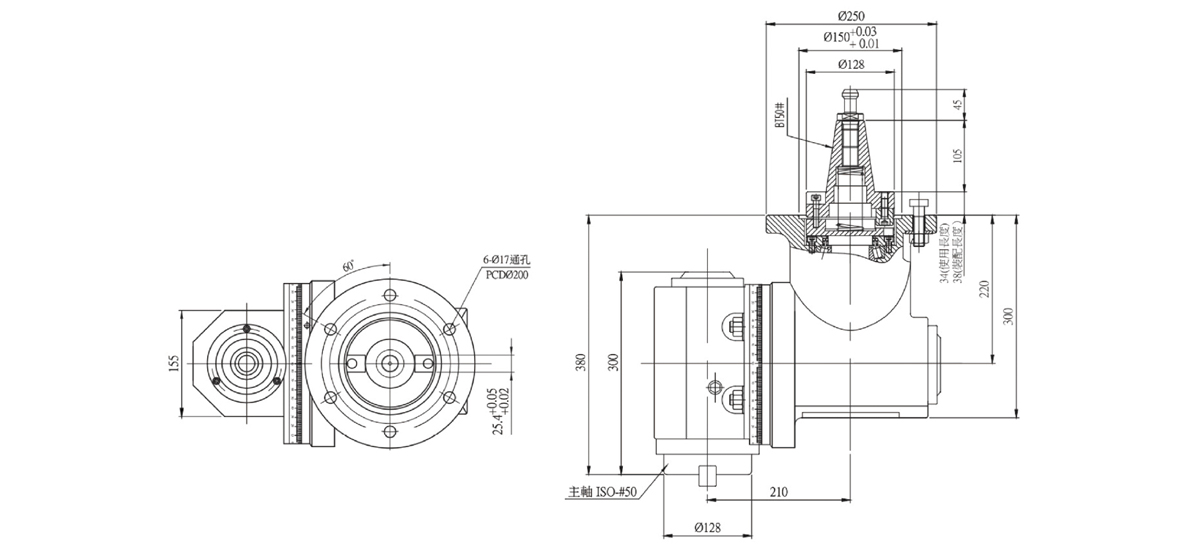 رأس زاوية HGU-BT50 رأس زاوية HGU-BT50