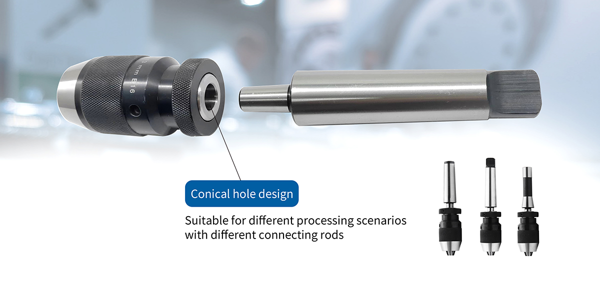Mandril de berbequim sem chave para serviço pesado Mandril de berbequim sem chave para serviço pesado