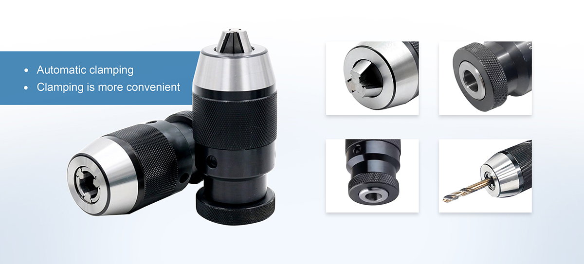 Mandril de berbequim sem chave para serviço pesado Mandril de berbequim sem chave para serviço pesado