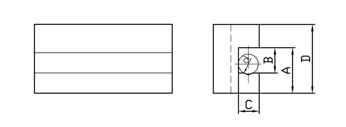 Drehbohrung und Plandrehhalter